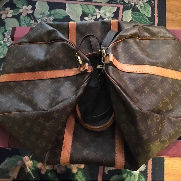 LOUIS VUITTON BANDOULIERE KEEPALL DUFFLE BAG 60 - Picture 10 of 14